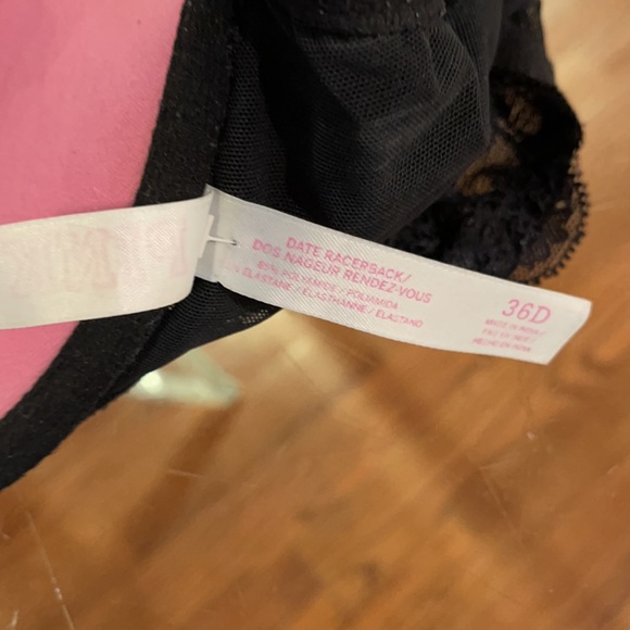 Victoria Secrets Pink 36D lace padded wire Racerback bra - Picture 4 of 4